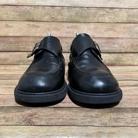 Bed Stu Black Leather Vintage Chunky Boots